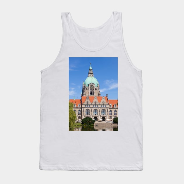 New Town Hall in Maschpark am Maschteich, Hanover, Lower Saxony, Germany Tank Top by Kruegerfoto